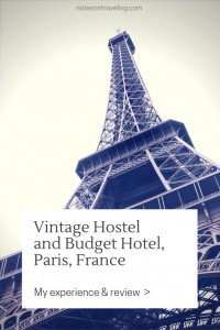 The Vintage Hostel in Paris' romantic Montmartre quarter was a pleasant however not overwhelming experience