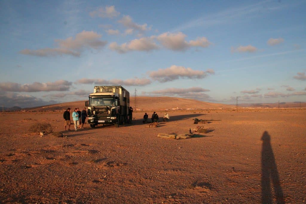 The African Trails truck in the desert, Morocco (2011-10)