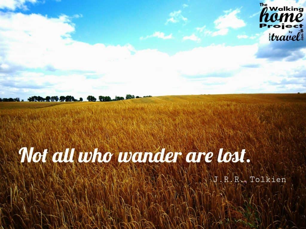 Quotes: JRR Tolkien - Not all who wander are lost