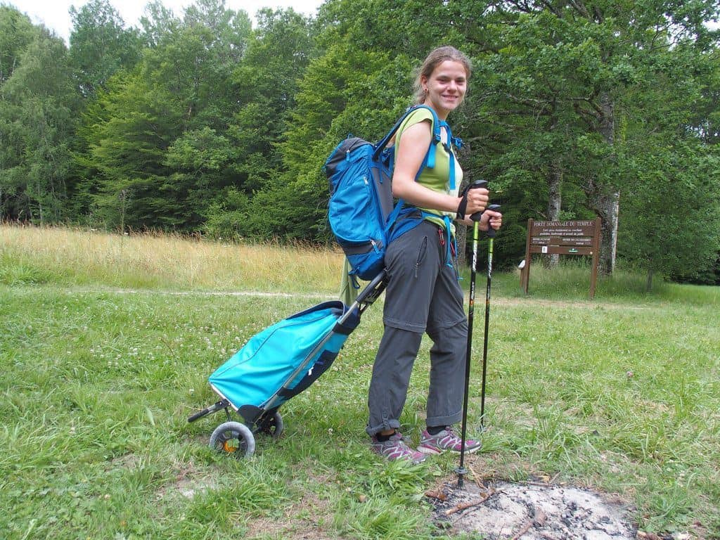 Polly cart for long-distance hiking with luggage (2014-07)