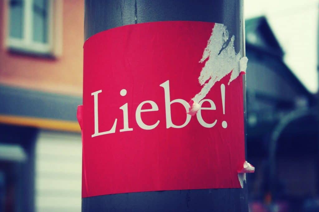 Sticker Liebe - Love in Berlin, Germany (2013-11-17)