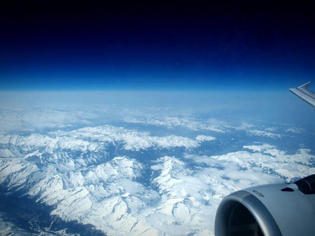 The Alps seen from an airplane window (2015-03)