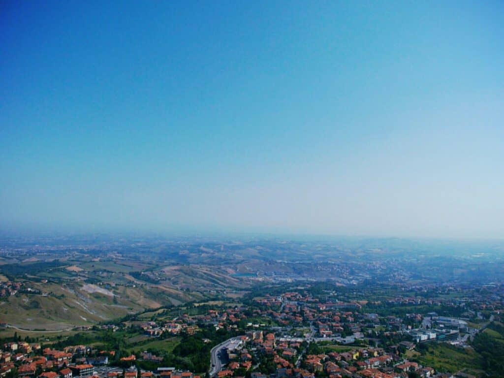 View from San Marino onto Italy (2015-07-21)