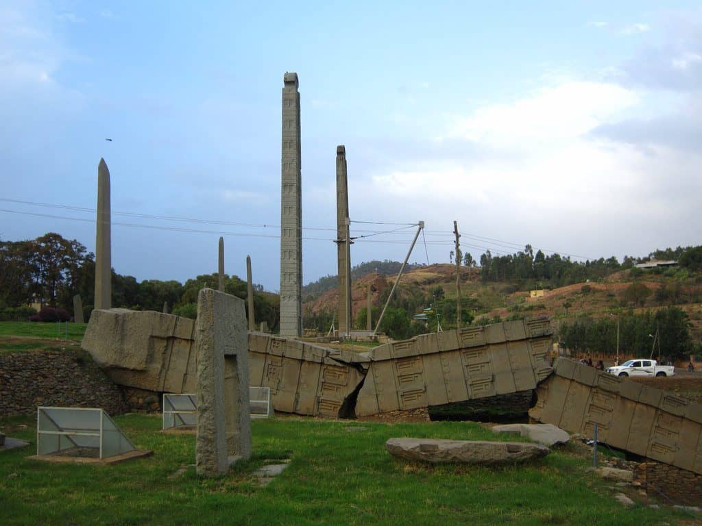 Broken stele in Axum, Ethiopia (2012-06)