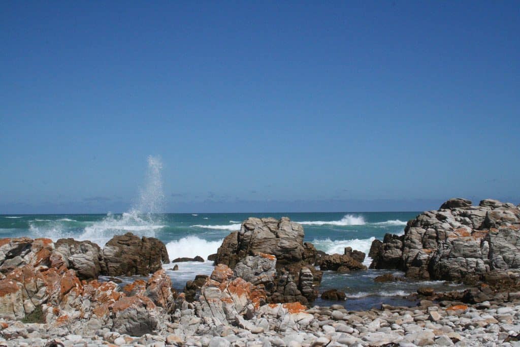 The sea, Cape Agulhas, South Africa (2012-03)