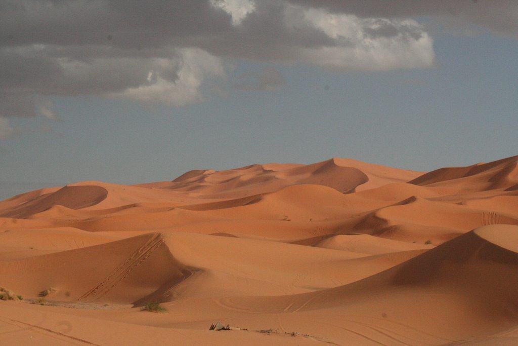 Chebbi Erg dunes at the beginning of the Sahara desert, Morocco (2011-10)