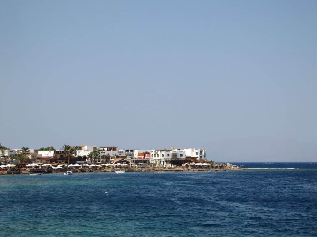 The coast across the sea in Dahab, Egypt (2012-07)