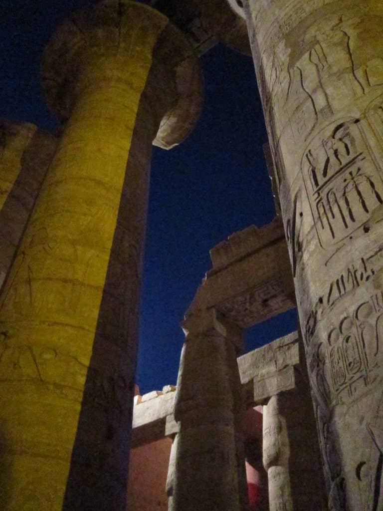 Karnak temple at night, Luxor, Egypt (2012-07)