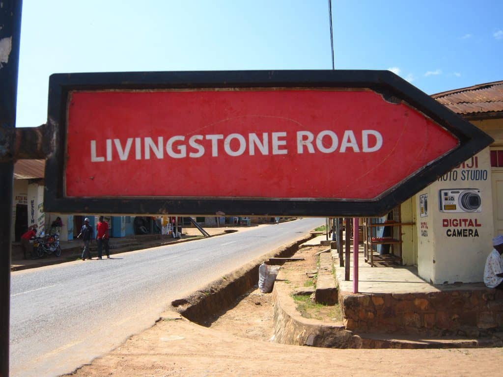 Sign Livingstone Road, Kigoma, Tanzania (2012-04)