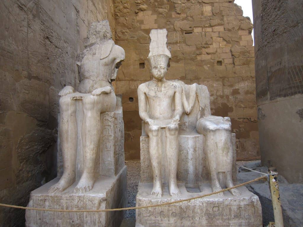 Sculptures in Luxor temple, Egypt (2012-07)