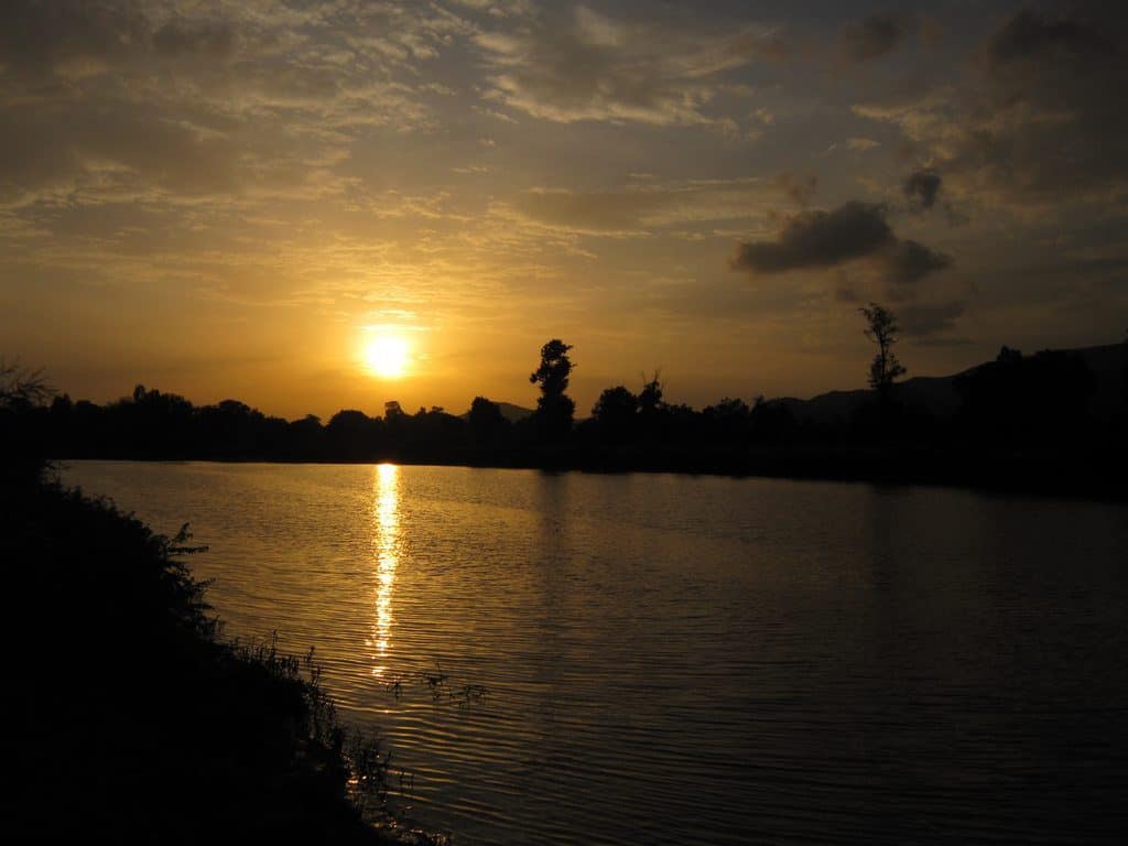 The Nile river at sunset, Ethiopia (2012-06)