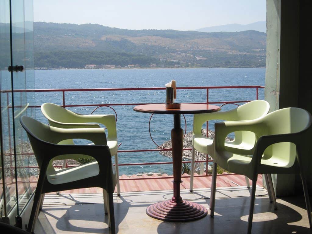 Terrasse by the sea, Samos, Greece (2012-08)