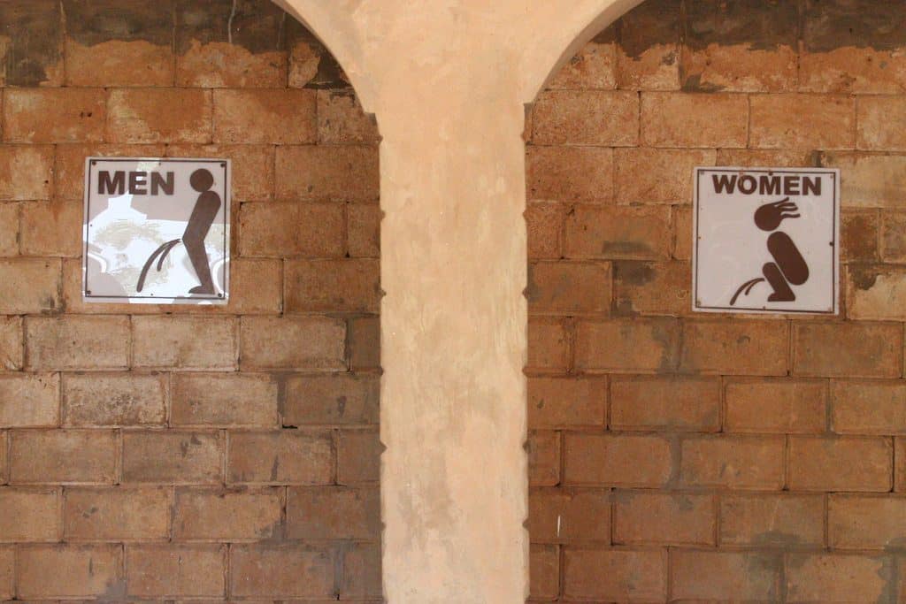 Toilet signs in Mole National Park, Ghana (2011-12)