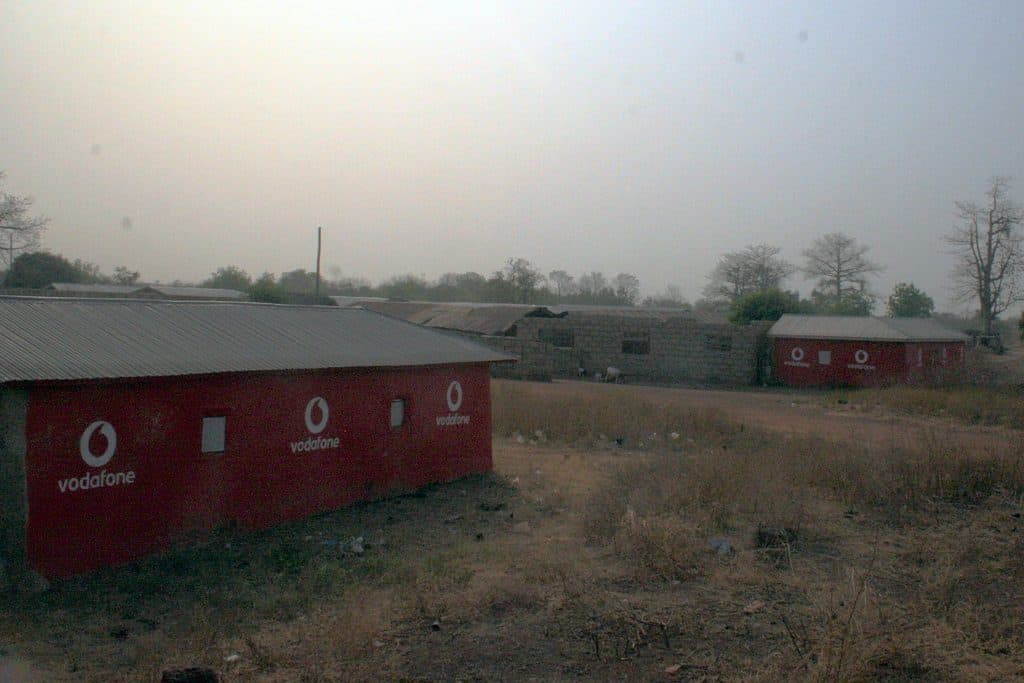 Vodafone advertising huts, Burkina Faso (2011-12)