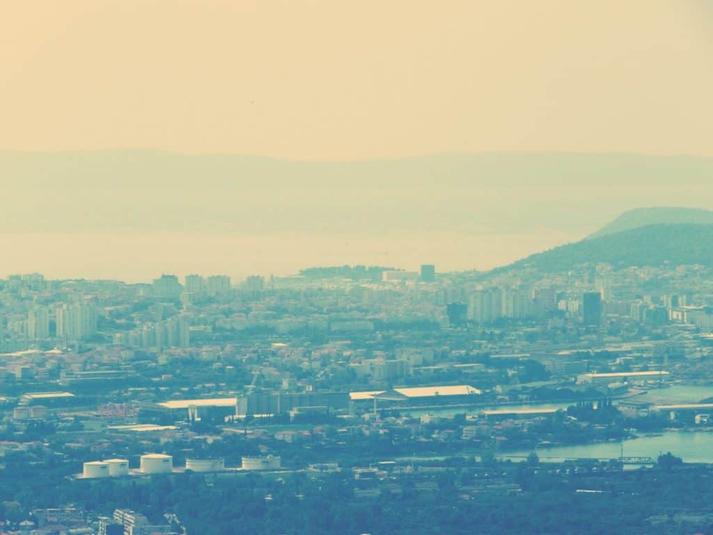 Split view from Klis Fortress, Croatia (2016-09-15)