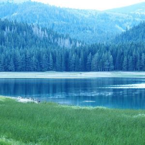 Mist over the Black Lake in Durmitor National Park, Montenegro (2016-09-23)