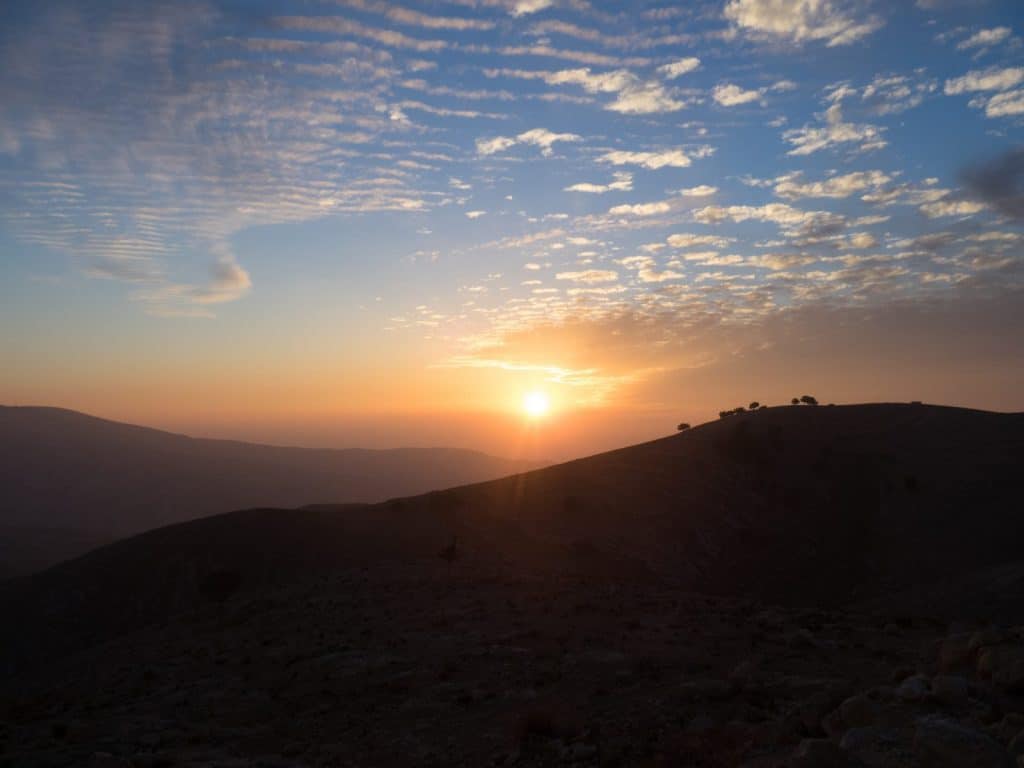 Sunset watch from Mount Nebo, Jordan (2016-12-21)