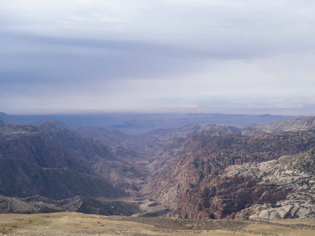 Rain storm over Dana Biosphere Reserve, Jordan (2016-12-22)