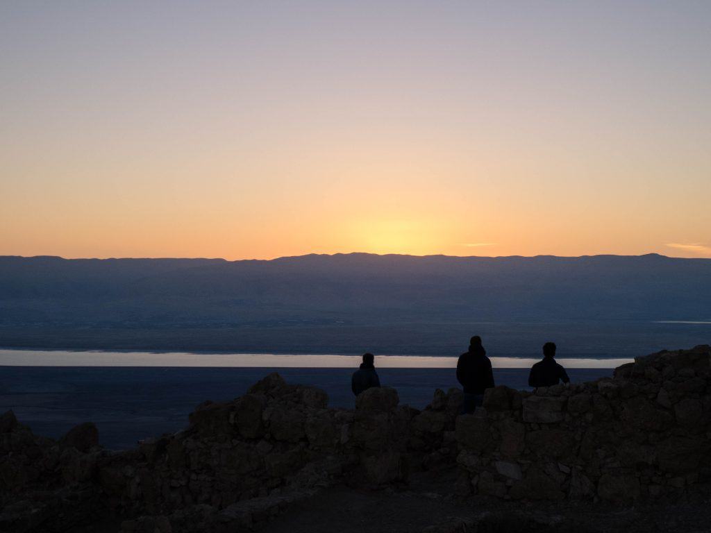 Sunrise gazing at Masada National Park, Israel (2017-01-03)