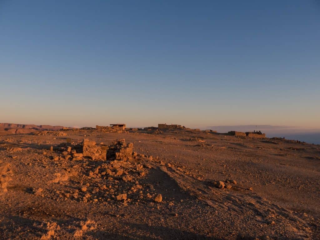 Sunrise over Masada National Park, Israel (2017-01-03)