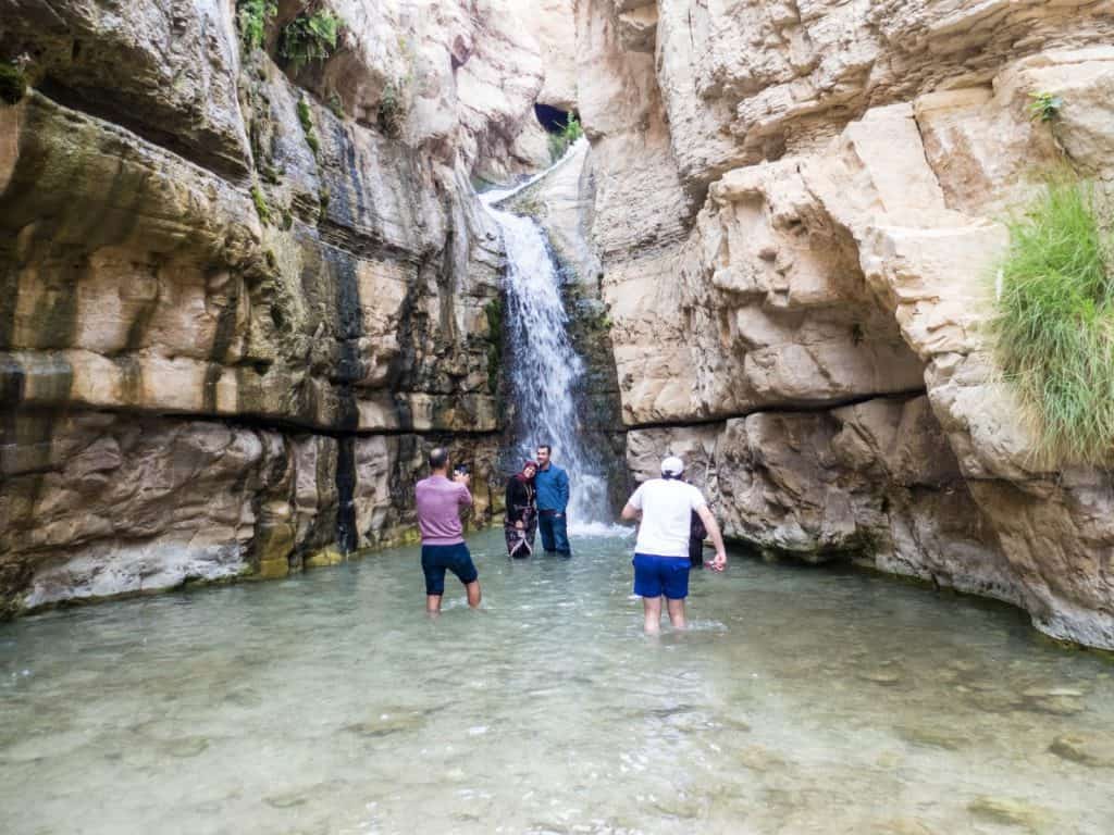 The Hidden Fall in Arugot Valley Ein Gedi Nature Reserve, Israel (2017-01-04)