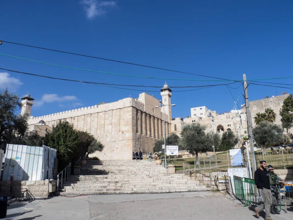 Tomb of the Patriarchs approached from the Jewish side, Hebron, Palestine (2017-01-08)