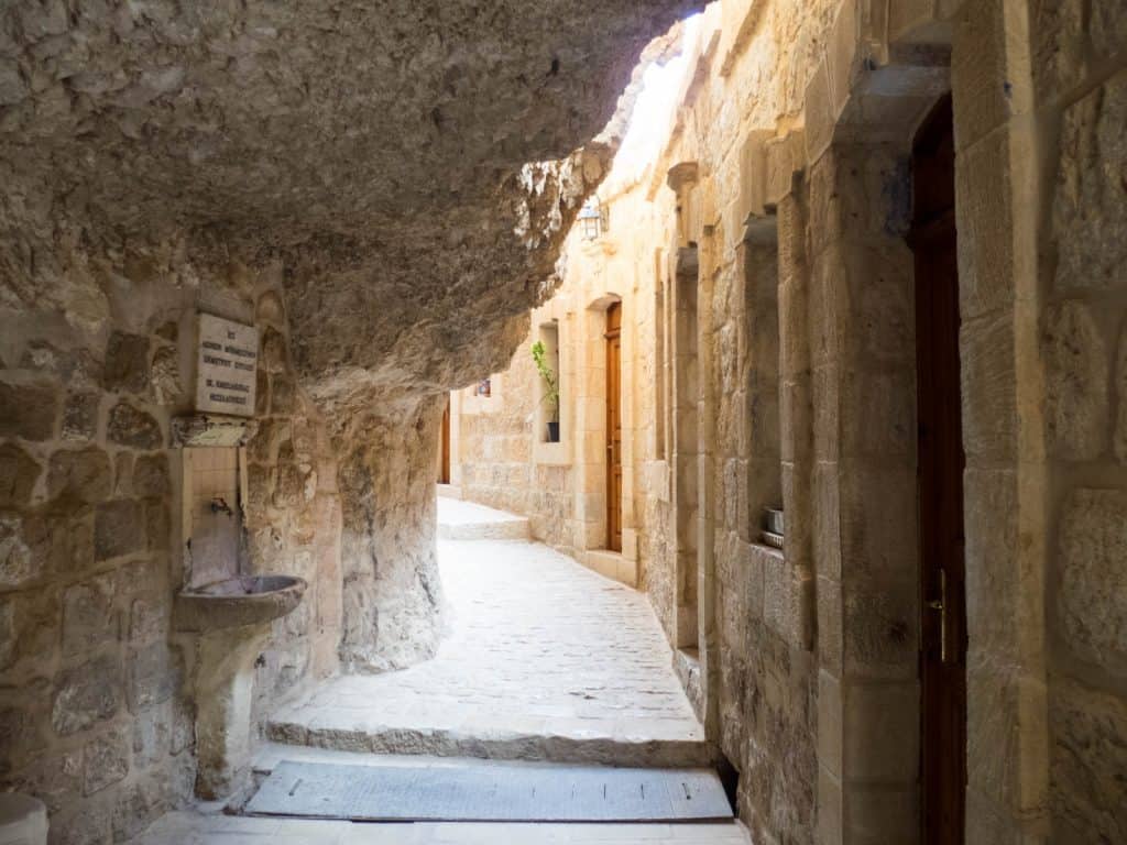 Path in St George Monastery, Jericho, Palestine (2017-01-15)