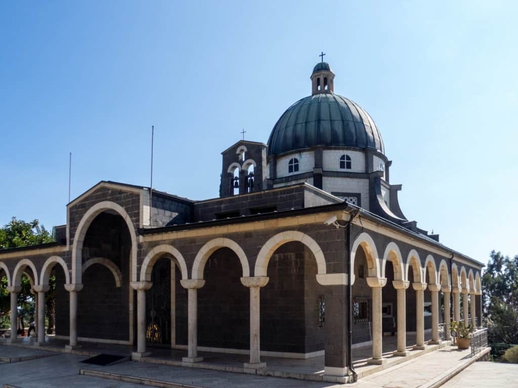 Mount of Beatitudes church, Sea of Galilee, Israel (2017-01-22)