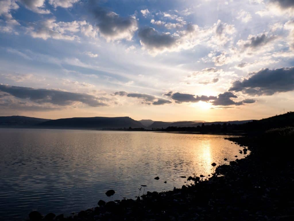 Sunset at Tabgha, Capernaum, Sea of Galilee, Israel (2017-01-22)