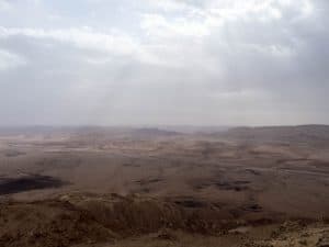 Rainy morning, Ramon Crater, Mitspe Ramon, Israel (2017-02-08)