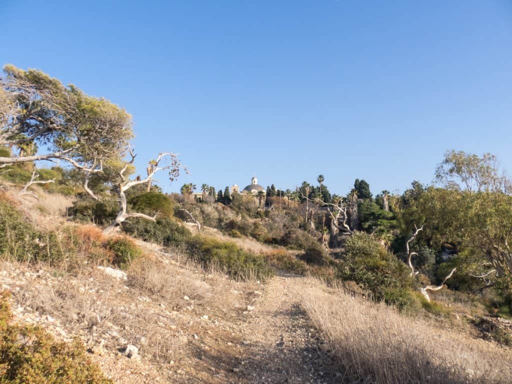 Climbing Mount Carmel to Stella Maris, Haifa, Israel (2016-12)