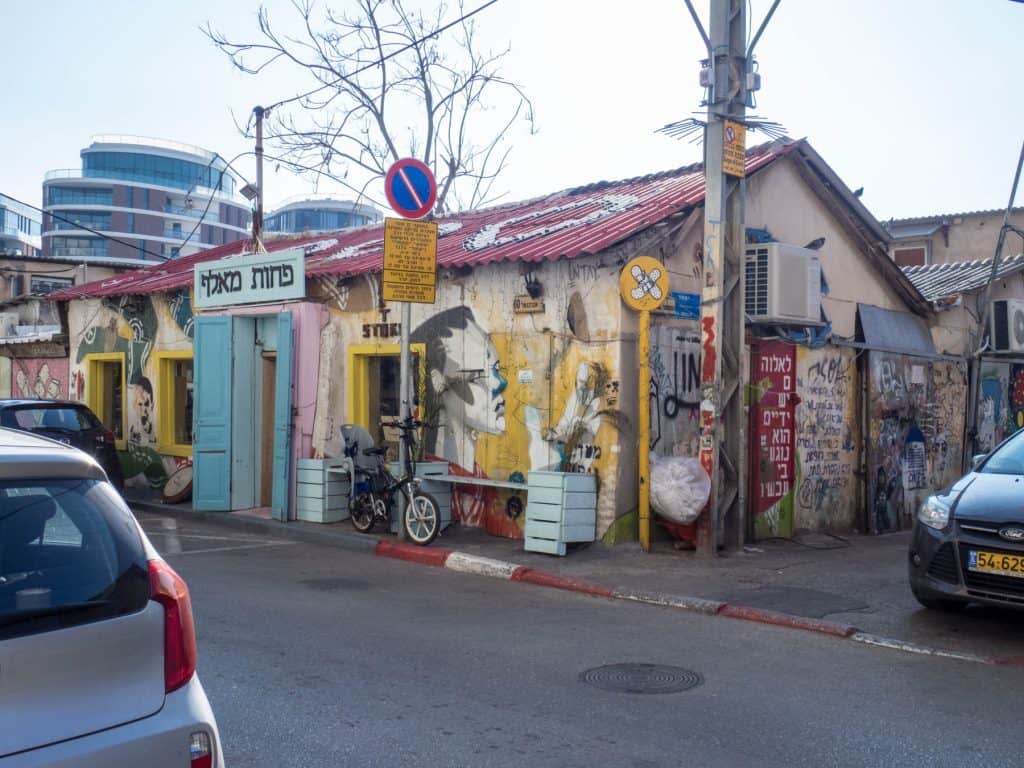 Street art at the head of Florentin Street, Tel-Aviv, Israel (2017-02)