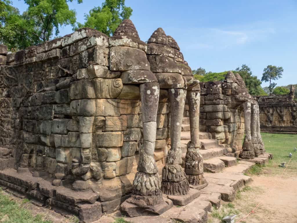 Elephant Terrace, Angkor Thom, Siem Reap, Cambodia (2017-04-13)