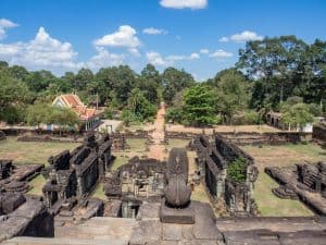 View from Bakong temple, Roluos Group, Angkor, Siem Reap, Cambodia (2017-04-21)