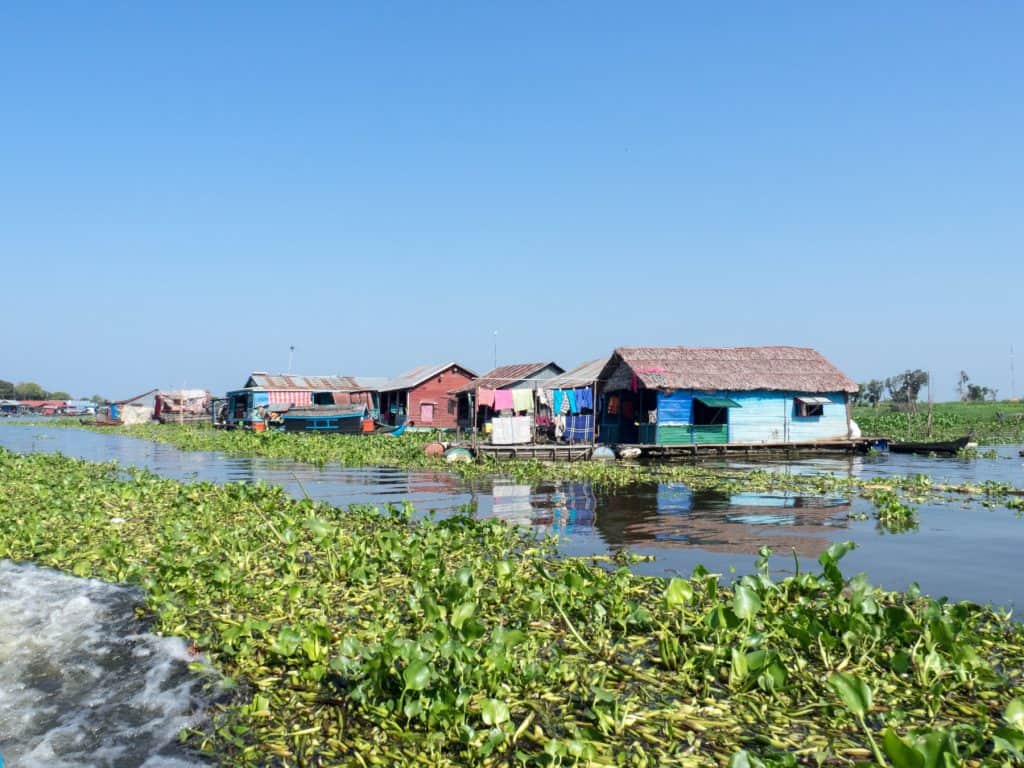 Life on the river, Boat from Siem Reap to Battambang, Cambodia (2017-04-22)