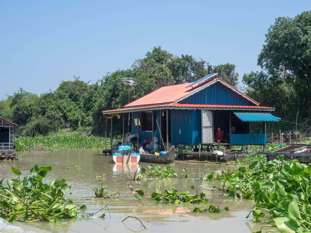 Life on the river, Boat from Siem Reap to Battambang, Cambodia (2017-04-22)