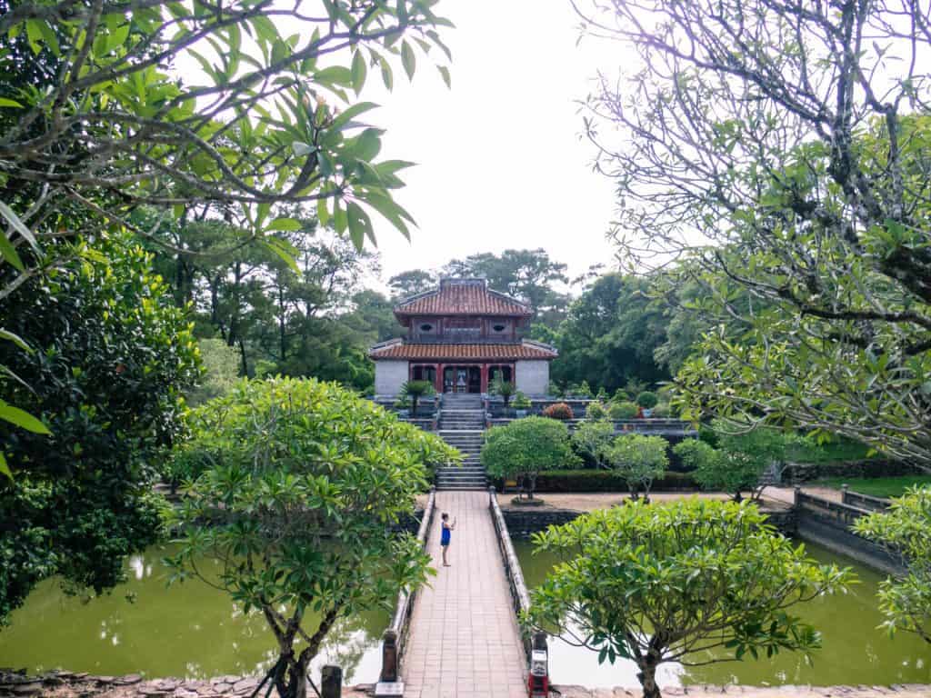 Garden at Minh Mang Tomb, Hue, Vietnam (2017-06)