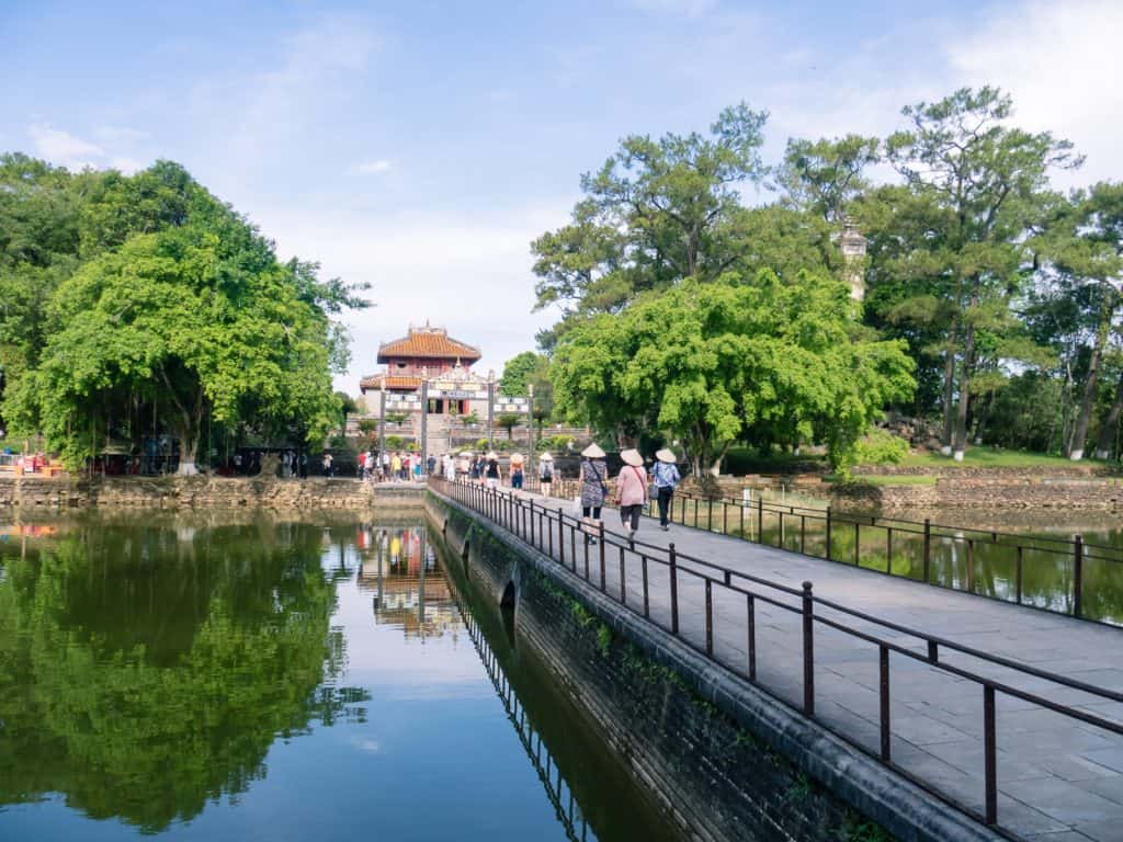 Vietnamese visitors at Minh Mang Tomb, Hue, Vietnam (2017-06)