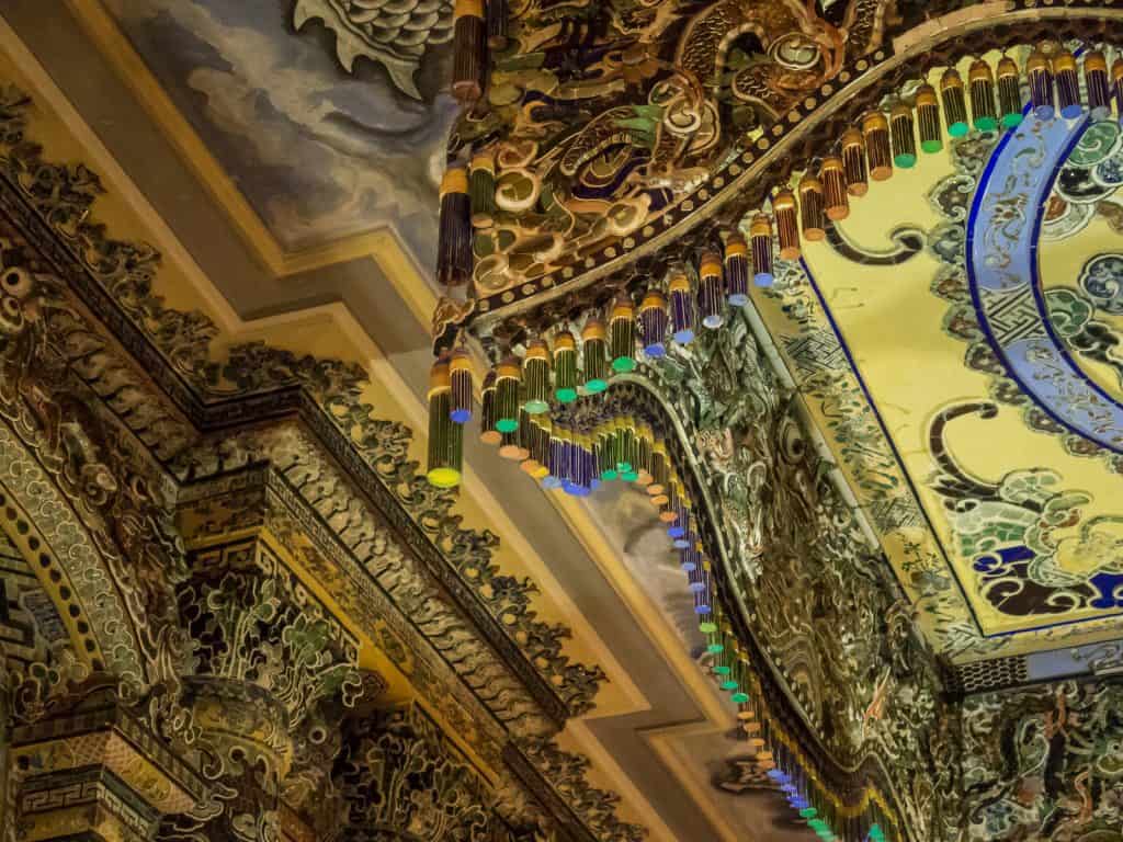 Inside the main hall at Khai Dinh Tomb, Hue, Vietnam (2017-06)