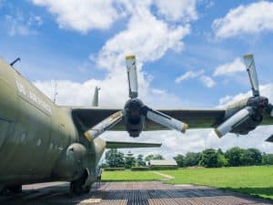 DMZ Tour: Left behind US airforce plane at Khe San base, Vietnam (2017-06-26)