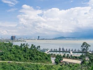 View of Da Nang from Monkey Peak peninsula, Da Nang, Vietnam (2017-06)