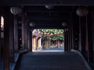 Japanese Bridge at sunrise, Hoi An, Vietnam (2017-05/06)