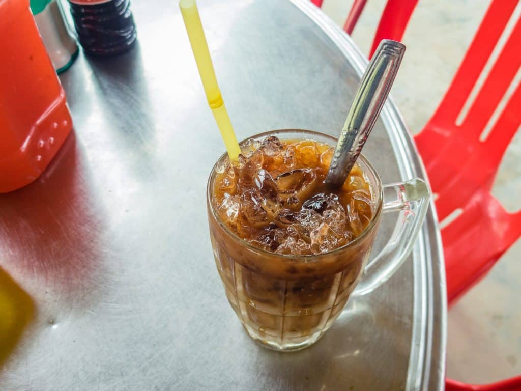 Coffee outside Phnom Chhngok Cave Temple, Kampot, Cambodia (2017-04-29)