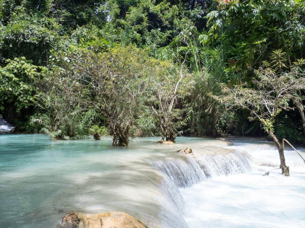 At the foot of Kuang Si Waterfall, Luang Prabang, Laos (2017-08)