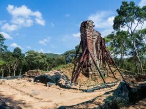 Reconstruction at My Son Sanctuary, Hoi An, Vietnam (2017-05)