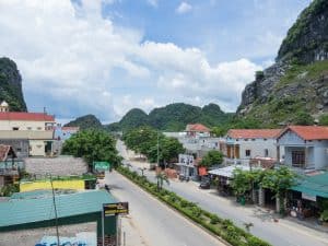 The main road in Phong Nha village, Vietnam (2017-06)