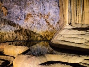 Pool reflection in Paradise Cave, Phong Nha-Ke Bang National Park, Vietnam (2017-06)