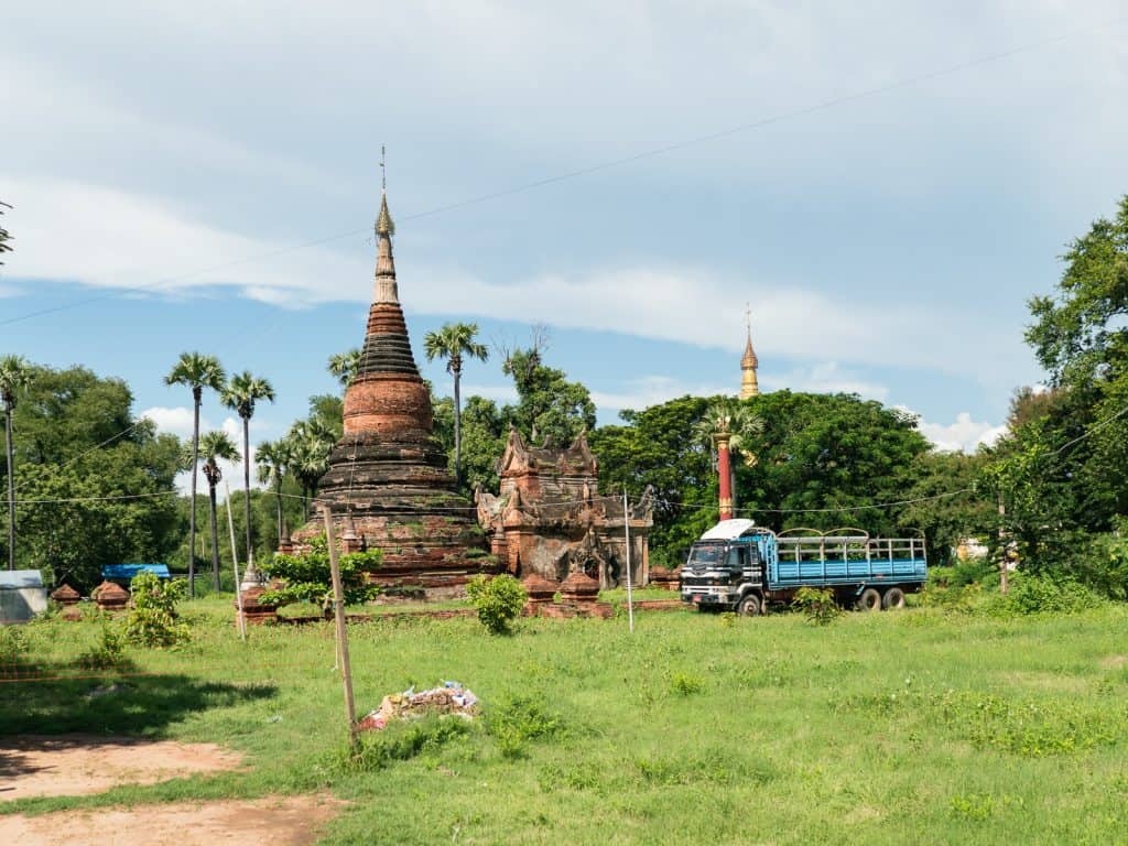 Stupas near Lay Htat Gyi, Inwa, Mandalay, Myanmar (2017-09)