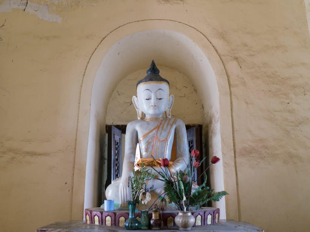 Buddha at Mae Nu Oak Kyaung (Brick Monastery), Inwa, Mandalay, Myanmar (2017-09)