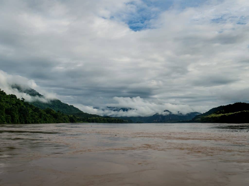 Early morning view from my cottage at Luangsay's Pakbeng Lodge, Luang Say Mekong river cruise, Luang Prabang to Huang Say, Laos (2017-08)